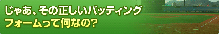 ���Ⴀ�A���̐������o�b�e�B���O�t�H�[�����ĉ��Ȃ́H
